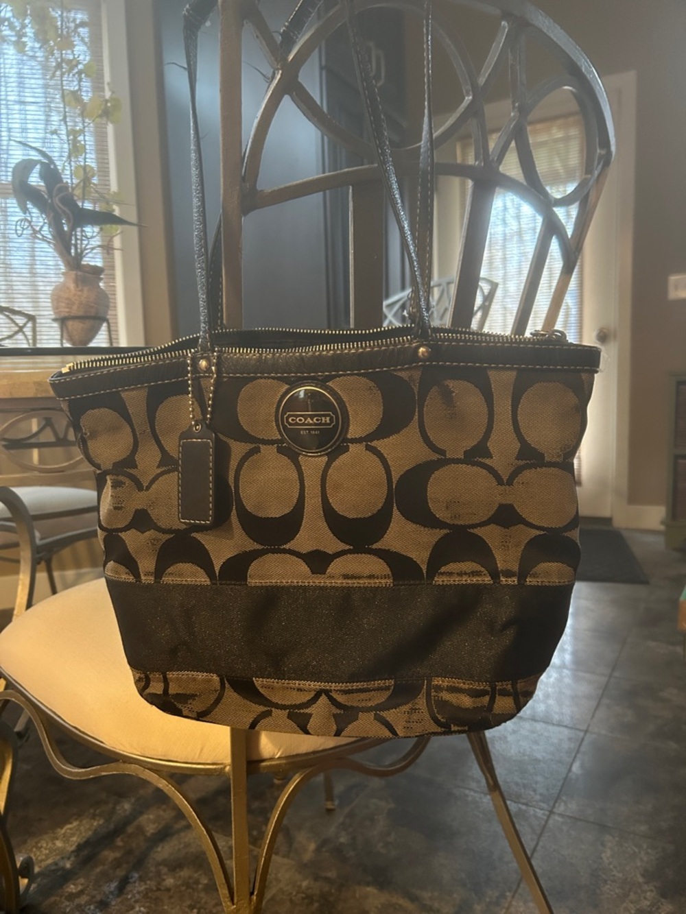 Y2K Coach Chelsea opt art signature bag - authentic bag